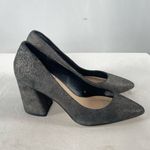 Sole Society Twila Block Heel Point Toe Pump in Cement Size 7 Photo 3