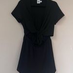 Princess Polly Ragnar Tie Front Romper Black Size 10 Photo 2