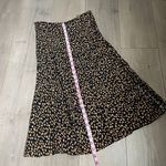ZARA Cheetah leopard animal print midi skirt size M womens Photo 5