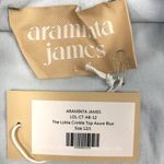 ARAMINTA JAMES Lolita Crinkle Tank Top 12/L Azure Blue Resort Preppy Beach NWT Photo 7
