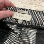 Talbots  10 Houndstooth Signature Dress Pants Straight Leg White Black Blue EUC Photo 5
