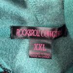 Rock & Roll Cowgirl  XXL Hoodie Sweatshirt Studs Wings Heart Full Zip Spellout Photo 5
