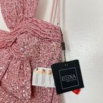 Mac Duggal  Sequined Strapless Faux Bow Column Gown in Rose Pink Size US 0 NWT Photo 6