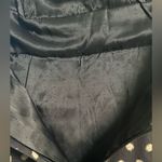 H&M  Womens Dress Size 8 Black Tan Gold Polka Dot Pleated Bust Strapless Mini Photo 4