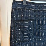 Loft Navy Blue Lace Pocket Front Mini Skirt Photo 6
