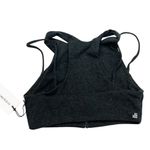 We Wore What  double strap zip up bra in heather Grey size small NWT Photo 2