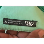 ZARA Mint Green Satin Cowl Neck Corset Crop Top Photo 4