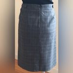 Van Heusen Gray Plaid Skirt Zipper In Back Stretch Extensible Elastizado… Photo 2