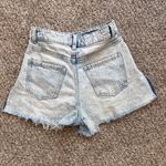 ZARA Women’s Jean shorts Blue with ripped on the sides size 2 Photo 1