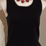 Liz Claiborne Black & Cream Top & Jacket Set Sz M. Pull Over Jacket Front Zip. Photo 2