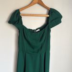 Reformation  Sienne Emerald Midi Short Sleeves Dress 2 Photo 4
