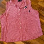Disney Mickey Unlimited Red Gingham Sleeveless vacation picnic Women 22W 24W Photo 0