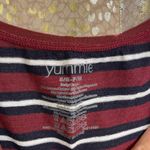 Yummie Maroon Black Ruby Striped Shaping Sleeveless Seamless Bodysuit, S/M Photo 2