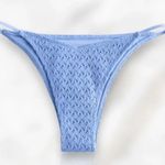 Hollister   Women's High-Leg Cheekiest Crochet Bikini Bottom Blue Photo 0