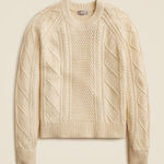 J.Crew  Cotton cable-knit crewneck sweater Photo 0