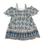 BloomChic Blue and White Floral Plus Size Swim Dress sz 26 Photo 0