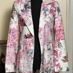 SheIn Casual Vintage Flower Print Blazer Photo 0