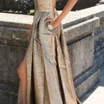 Mac Duggal NEW NWT 68608 Antique Bronze Maxi Gown size 12 Photo 1