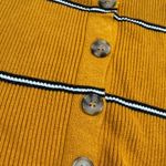 Forever 21  Mustard Striped long sleeve Crop Top Photo 1