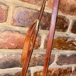 Women's Vintage Brown Distressed Leather Western Shoulder Bag Purse Photo 4