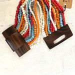 The Beaded Soul Blue multi strand colorful beaded bracelet Photo 1