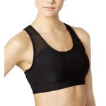 Ideology NWT  Crisscrossed Black Sports Bra Gray Sz Large Photo 0