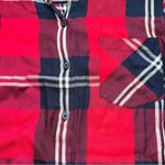 Woolrich  plaid flannel collared long sleeve button down red blue small Photo 4