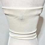 New AsYou Tie Waist Strapless Bandeau Crop Top Off White Size 10 Photo 11