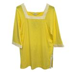 Boden USA Boden Dress Tunic Women's Size 14R Yellow Embroidered Beach Resort Wear Comfort Photo 10
