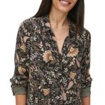 Michael Stars  Cam Printed Button Down Shirt Blouse Top W-765 Plus Size 3X Photo 2