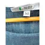 Bryn Walker  100% Linen Marina Dress Blue‎ High Low Minimalist Coastal Chic M Photo 4