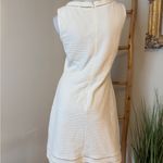 Brooks Brothers  White Ribbed Cotton Eyelet Sleeveless Classy Casual Dress Size 6 Photo 6