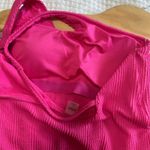 Old Navy NEW  One Shoulder‎ Swimsuit Polarized Pink Ribbed One Piece Womens Large Photo 2