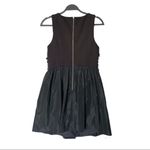 NWT Plenty by Tracy Reese Paillette Flutter Sequin Taffeta Mini Dress Size 8P Black Photo 5