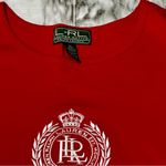 Ralph Lauren  Active Vibrant Red Shirt  Embroidered Crest Americana Summer Basic Photo 2