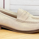 Vionic  Waverly Leather Penny Loafers Cream‎ Gold Shimmer 8 Photo 0