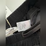 Mittoshop  black crinkled gauze wide leg pants elastic waist Rayon lined S Photo 3