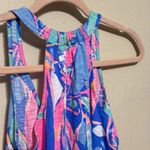 Lilly Pulitzer Women's Multicolor Sailboat V-Neck Curved Hem Tank Top Size XXS Photo 5
