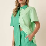 Mittoshop  Color Block Short Sleeve Shirt and Shorts Set‎ Photo 2