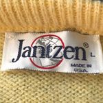 Jantzen Vintage 1990s-Y2K Pullover Vest Yellow Size Large + Bonus Vtg Scarf Photo 5