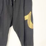 True Religion  Medium Heather Black Gold Logo‎ Jogger Pants Loungewear Sweatpants Photo 1