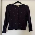 Talbots Vintage  Star Embroidered Cardigan Sweater Long Sleeve 90’s Teacher Gran Photo 0