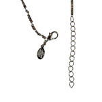 Nolan Miller Pavé Orchid Flower Pendant Chain Necklace Silver & Gray Photo 9