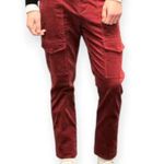 Shades of Grey by Micah Cohen | Size 0 | Brick Red Tapered Leg Cargo Pants Photo 0
