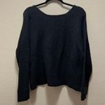 Madewell Black Square-Neck Pullover Sweater Style J9951 Alpaca Wool Blend Sz S Photo 8