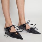 Proenza Schouler Tie-Detailed Leather Mules size 37 Photo 0