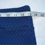 Margaret M petites jacquard diamond pencil straight skirt royal blue size small Photo 4