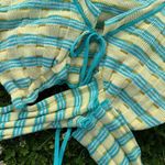 Urban Outfitters  Mimi Tied Cardigan Blue Yellow Multi Size M Photo 4