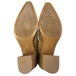 Steve Madden  Havannah Tan Brown Suede Pointed Tie Block Heel Ankle Boots Sz 10M Photo 3