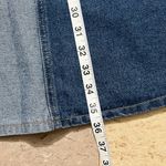 Polagram NWOT Maxi Denim Patchwork Two Tone Flare A-Line Skirt | size Medium Photo 8